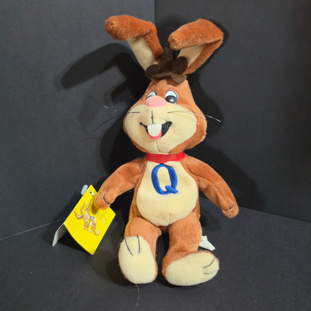 Vtg 1998 Nestlé Quik Bunny Plush Mascot Poseable Ears with Original Hangtag EUC